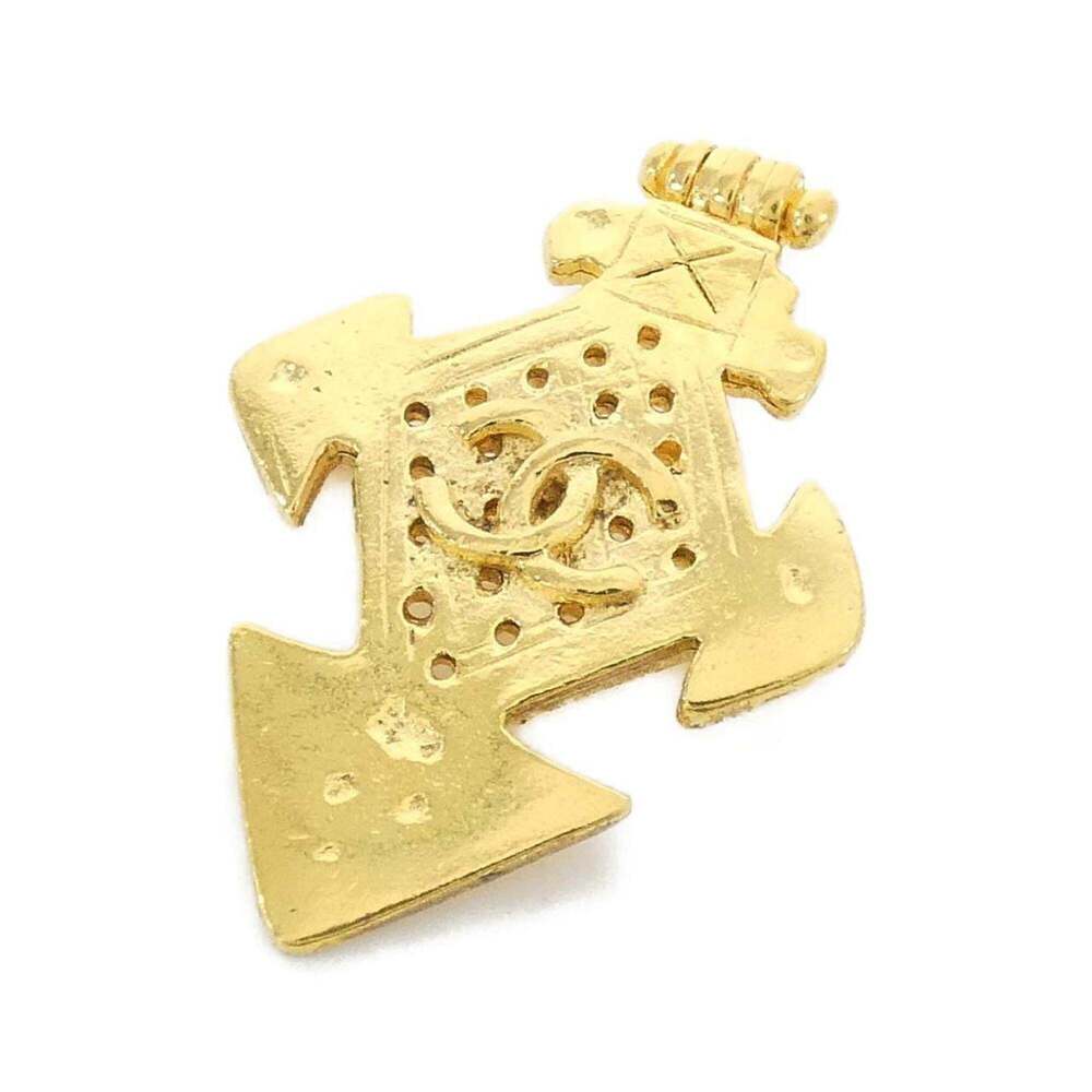 CHANEL Authentic Gold Brooch - Picture 1 of 6